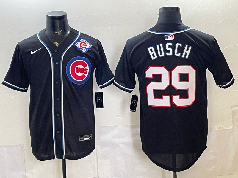 Men 2026 Chicago Cubs #29 Busch black Game Nike MLB Jersey 0528002